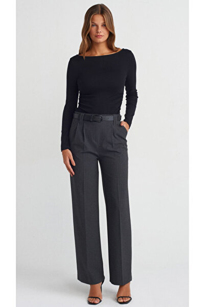 TUĞBALİ Women's Drawstring Boat Neck Ball