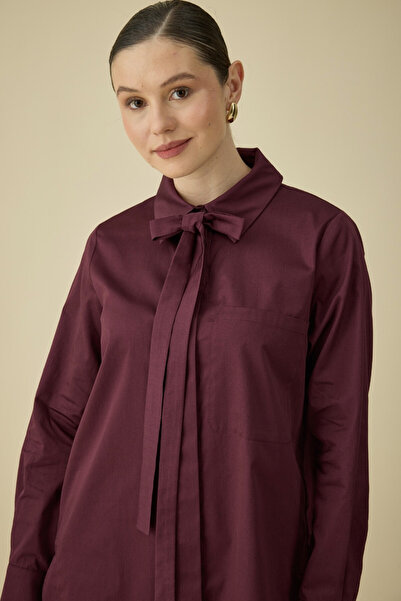 NUR KALAY COLLECTION FULARLI GÖMLEK