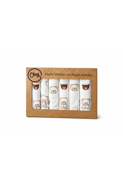 OMY 7-Piece Baby Mouth Wiping Wipes Boxed Gift Patterned