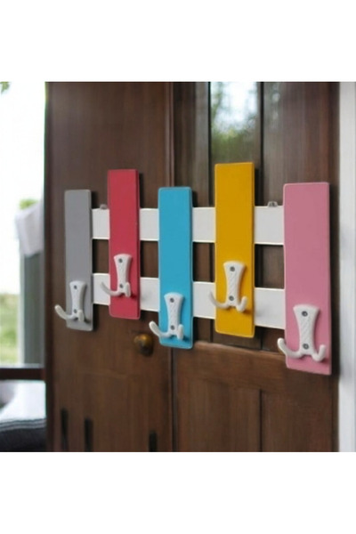 Zeynes Home Çocuk Odası Renkli Duvar Askılığı – Dekoratif & Pratik Askı Seti