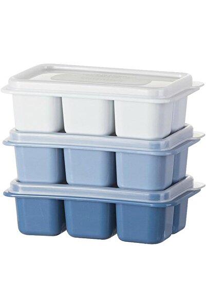 Generic 3 قطع من قوالب مكعبات الثلج المربعة للويسكي والآيس كريم