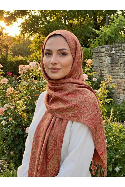 onliecraft Pashmina Kaşmir Şal | | %50 Kaşmir Yünü %50 ipek | 70x180 Cm