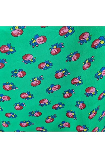 Gerenic Green Shalki Olbitch Gargee'an Fabric, 1 meter