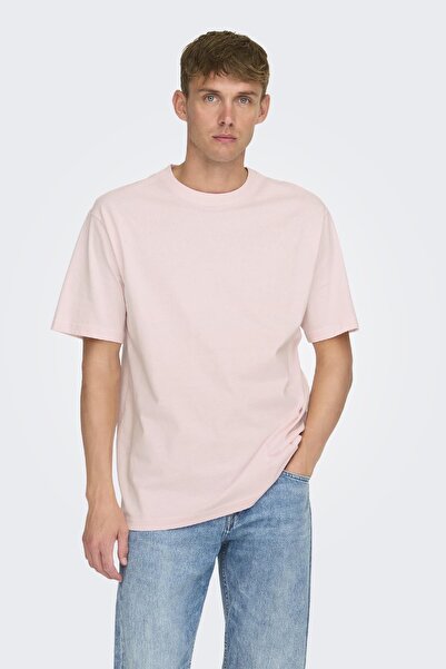 Only & Sons Onsfred Life Rlx Ss тениска Noos 22022532 едва розово