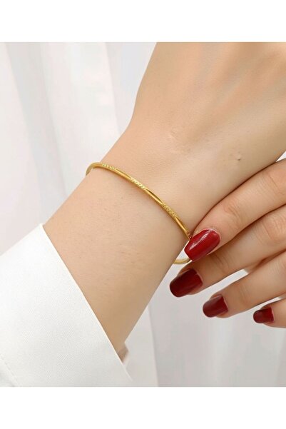 kuyumcu nurettin 8 gr (GRAM) Kalemli Dorika Desenli Ajda Bilezik 22 Ayar Altı...