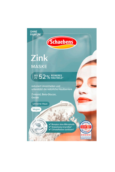 Schaebens Çinko Yüz Maskesi 10 ml – Yağlı ve Sivilceye Eğilimli Ciltler İçin Arındırıcı Bakım