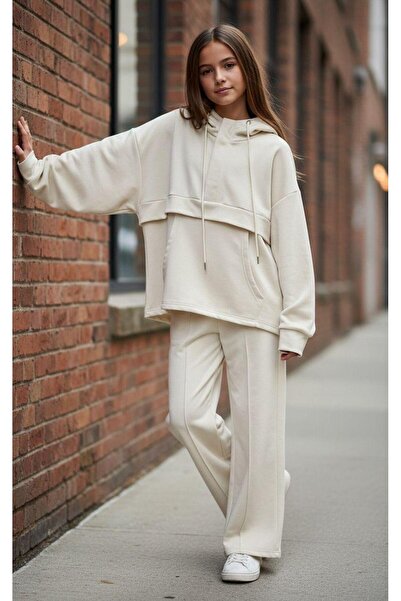 Pantulux Girl's Hooded Tracksuit Set