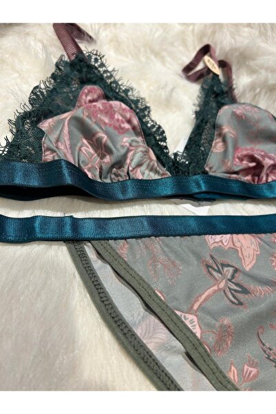 Elit Butik Wireless Lace Detailed Bra Set