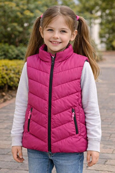 ModaPlaza Girl's Puffer Vest 8016