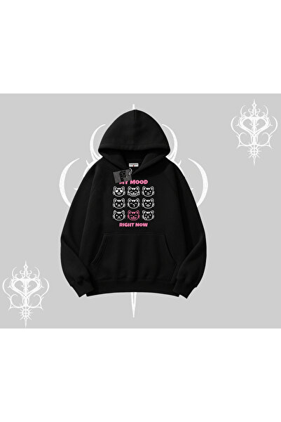 Tarzsokak Στην τάση μου αυτή τη στιγμή Γραπτό χαριτωμένο φούτερ με κουκούλα γ...