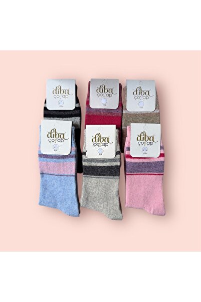 Diba Women's Lambswool Wool Winter Socks 6-Pack 295