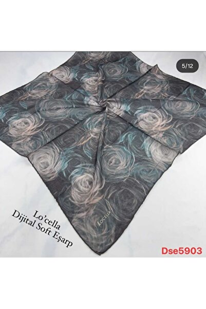 locella DİJİTAL SOFT PAMUK EŞARP