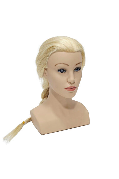 Hasyılmaz دمية تدريب الشعر البلاتينية من كوفير 60 سم