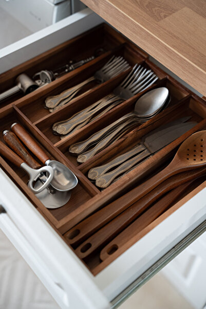 Dekorzdükkan Akasya Açılabilir Çekmece İçi Düzenleyici