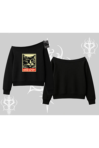 Tarzsokak Hanorac cu glugă cu imprimeu cu pisică drăguță scrisă Candyland