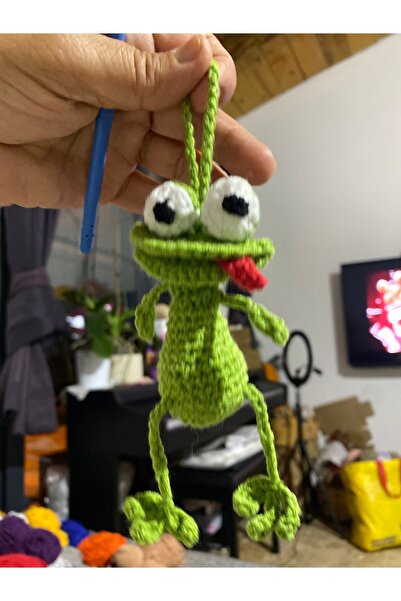 crafted by Nilüfer Hediyelik kurbağa tığ işi