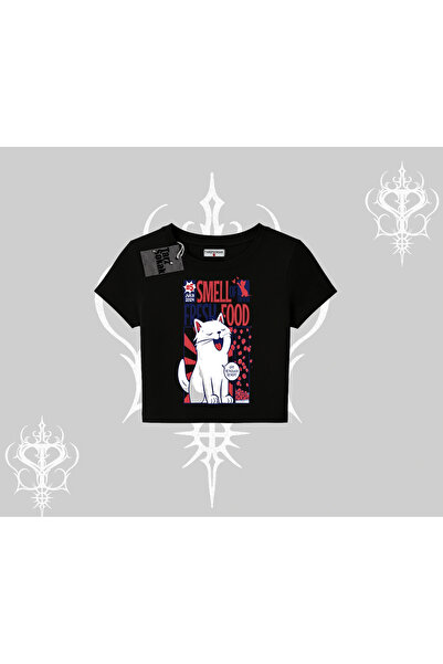 Tarzsokak Tricou Babby cu imprimeu „Smell of Fresh Food Kedi”