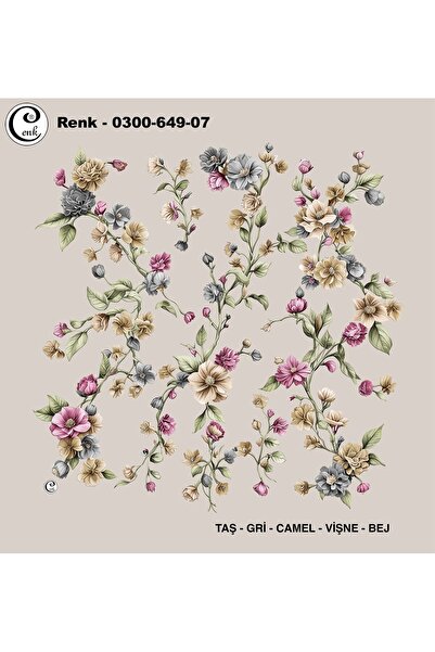 Cenk Desenli Oyalık Yazma - 0300-649