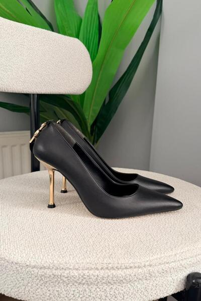 asmi shoes Pantofi cu toc subțire de 10 cm și stileto Alexa negru pentru femei