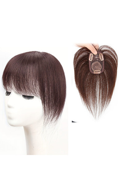 Estelle شعر مستعار نسائي غير مرئي من شعر بشري طبيعي - شعر مستعار ناعم، يسمح بمرور الهواء، خفيف الوزن مع غرة