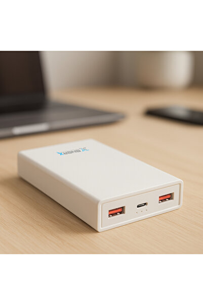 ENERX Enr-p20c 20000 Mah 2.1 Amper Powerbank Beyaz