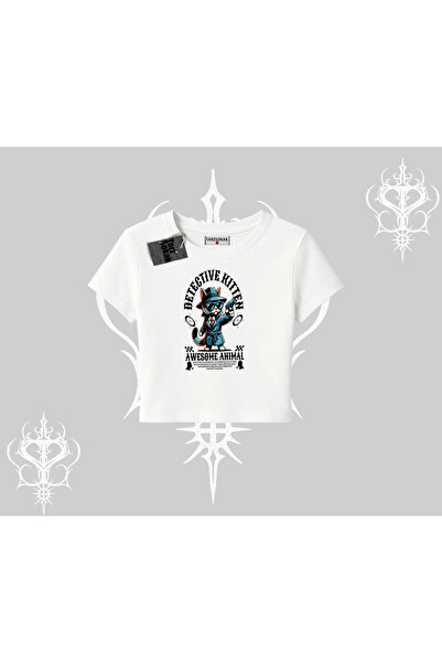 Tarzsokak تي شيرت المحقق كيتي كات مطبوع بيبي تي شيرت