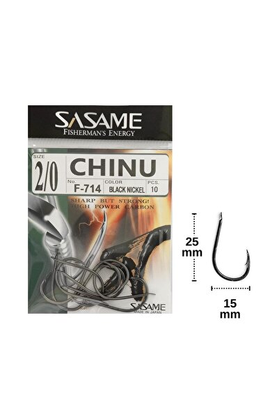 Sasame F-714 No:2/0 Chinu Olta İğnesi 10 Adet
