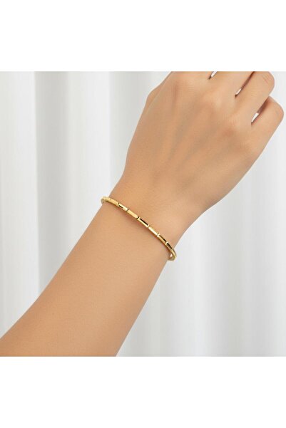 8 gr (GRAM) Yeni Kalemli Oluklu Ajda Bilezik 22 Ayar Altın Yatırımlık İşçiliksiz