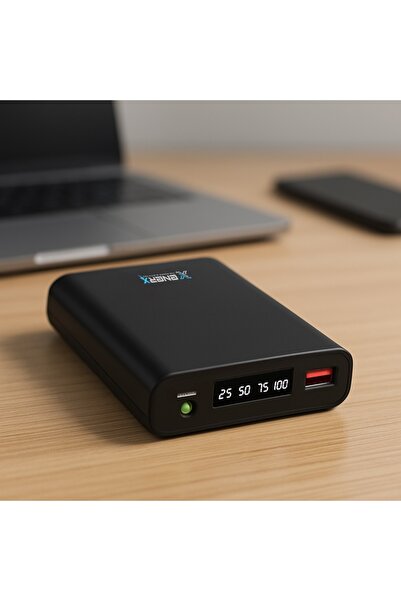 ENERX Enr-p1025dc 10000 Mah 2.1 Amper Led Göstergeli Powerbank Siyah