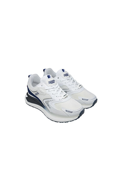 Wickers Waykon White-Navy Lace-Up Sneaker Casual Sports Shoes