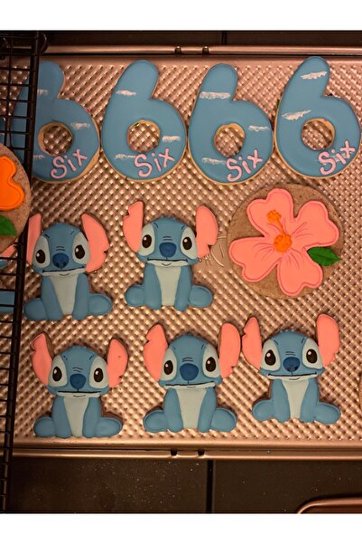 ADA 3D Sevimli Stitch Karakteri Figürlü Film Temalı Kurabiye Kalıbı Hamur Şek...