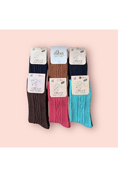 Diba Women's Lambswool Wool Winter Socks 6-Pack 262