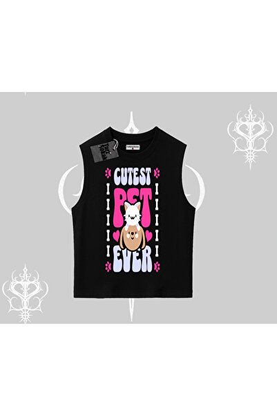 Tarzsokak Tricou fără mâneci cu imprimeu Best Pet Ever