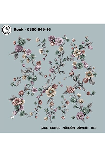 Cenk Desenli Oyalık Yazma - 0300-649