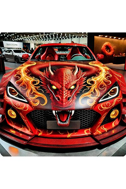 Limitless Design ملصق بتصميم لهب التنين - 22×30 سم - ملصق لتزيين الكمبيوتر ال...