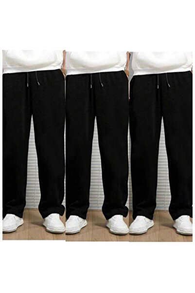 KİMSE GÖRMEDEN 3Pcs Set Men's Wide Leg Trackpants