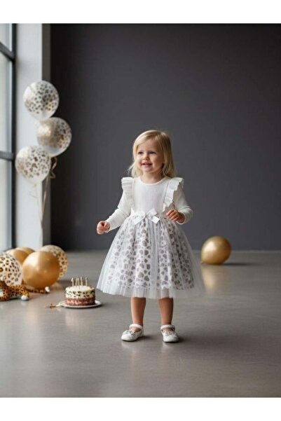 Zekids Girl's Cotton Tutu Dress with Leopard Detail