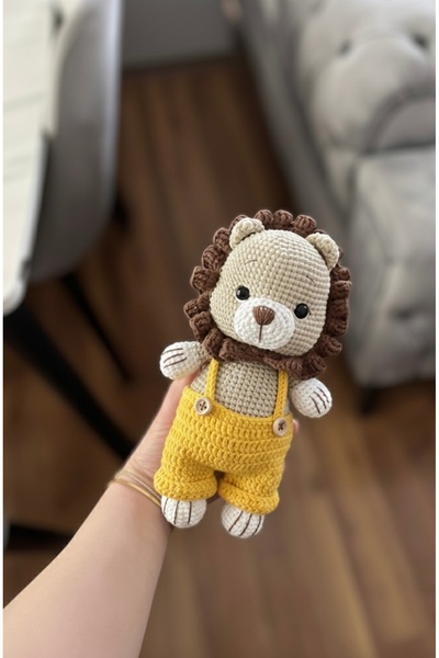 Zey's Amigurumi Amigurumi Tombik Tulumlu Aslancık Uyku Arkadaşı