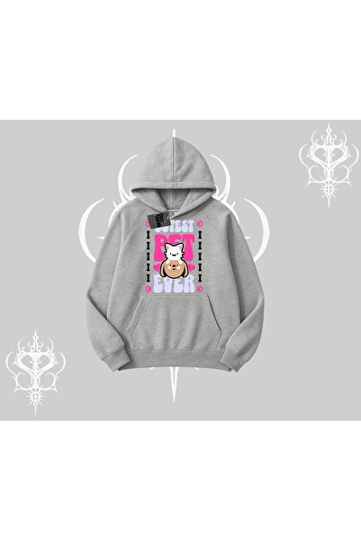 Tarzsokak Hanorac cu glugă imprimat „Cel mai bun animal de companie din lume”