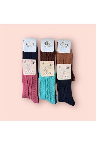 Diba Women's Lambswool Wool Winter Socks 6-Pack 262