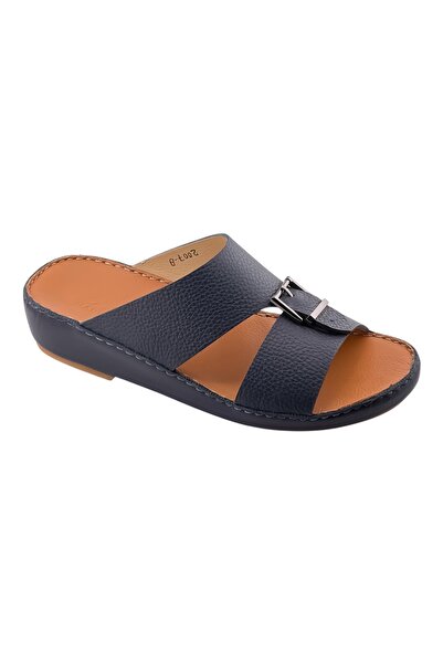 Alnahham A E T Arabic Sandals For Men | Outdoor Mens Slippers | Open Toe | Genuine Milled Leather with Buckle