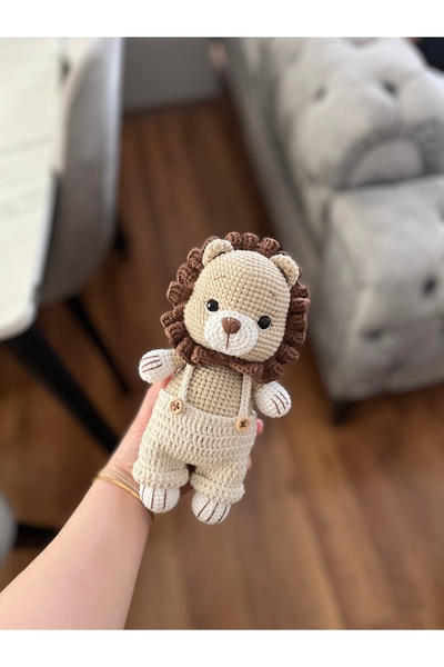 Zey's Amigurumi Amigurumi Tombik Tulumlu Aslancık Uyku Arkadaşı