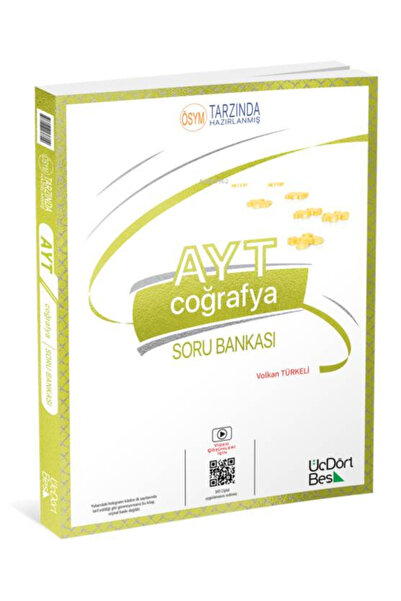 Üç Dört Beş Yayıncılık Üç Dört Beş 2022 AYT Coğrafya Soru Bankası Volkan Türkeli