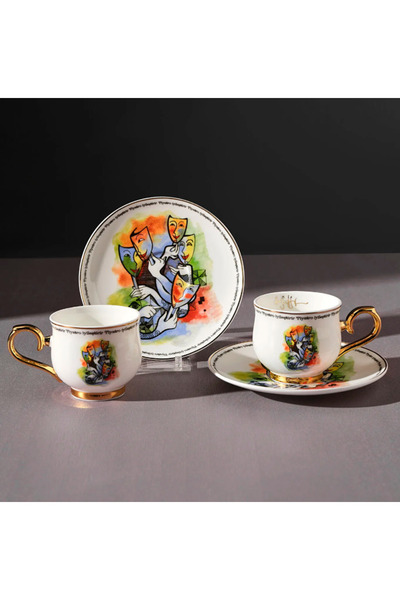 Karaca Haluk Bilginer 2 Kişilik Kahve Fincan Takımı 90 ml