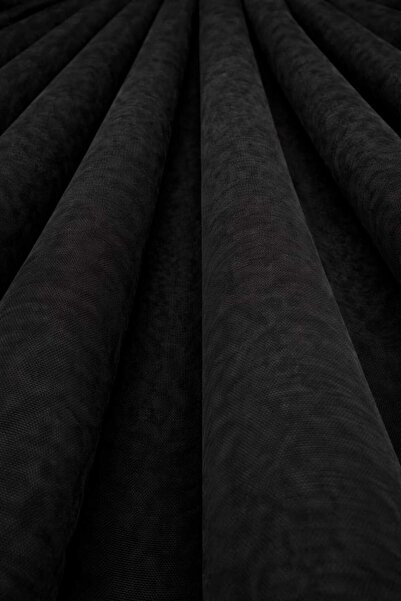 Aya Luxury Home Ada Fonluk Siyah Tek Kanat 1/3 Sık Pile 2 adet aksesuar hediy...