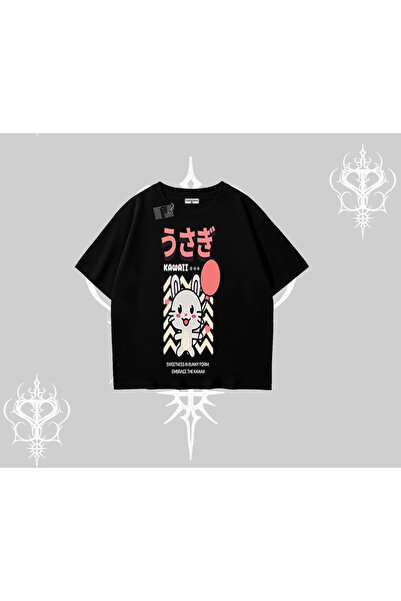 Tarzsokak قصة فضفاضة تي شيرت أوساجي كاواي لطيف على شكل قلب