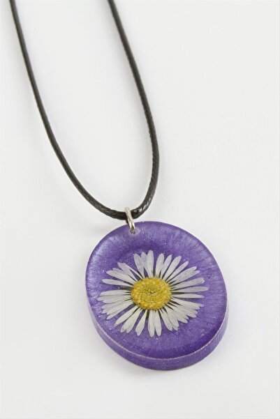 ZERO LAND Ozlstor Daisy Oval (164711) Epoxy Pendant-Red