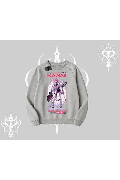 Tarzsokak Biskilet majica Kawaii Cyberpunk devojka sa japanskim stilom printa