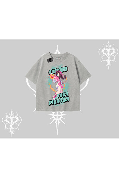 Tarzsokak Υπερμεγέθες μπλουζάκι με σχέδιο κοριτσιού anime, ιαπωνικού στυλ