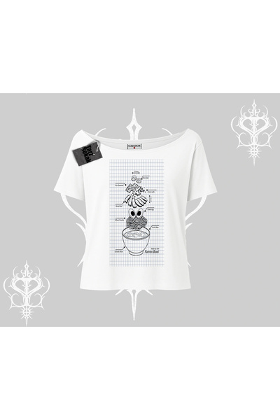 Tarzsokak Tricou cu decolteu bărcuță, Teoria Noodle, Concept desenat manual